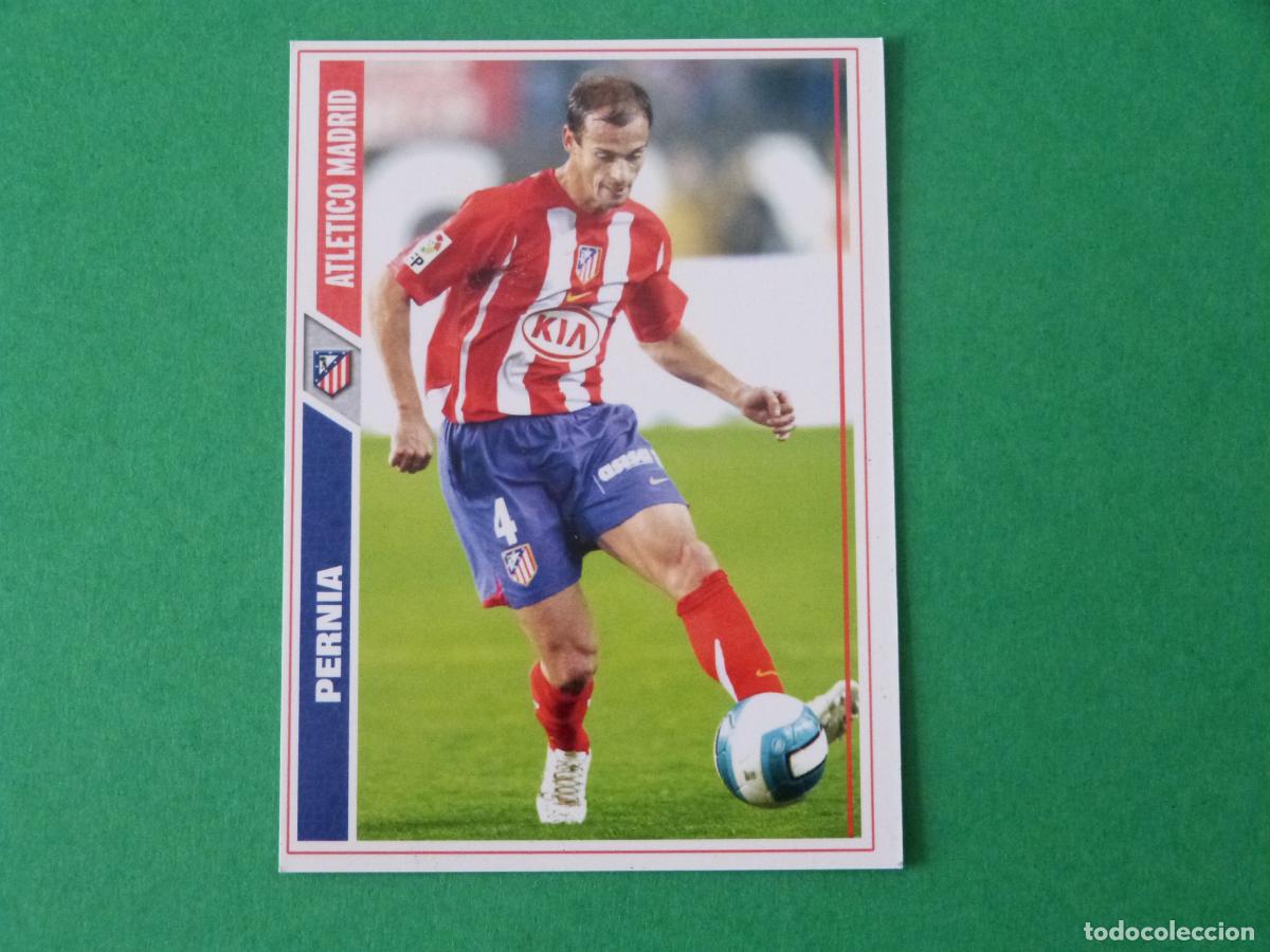 Cromos de Futebol: TRADING CARD FUTBOL PERNIA ATLETICO DE MADRID N&ordm; 169 FICHAS LIGA MUNDICROMO 2007-2008/07-08