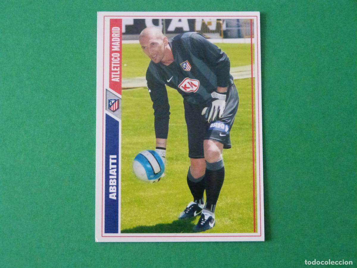 Cromos de Futebol: TRADING CARD FUTBOL ABBIATTI ATLETICO DE MADRID N&ordm; 168 FICHAS LIGA MUNDICROMO 2007-2008/07-08