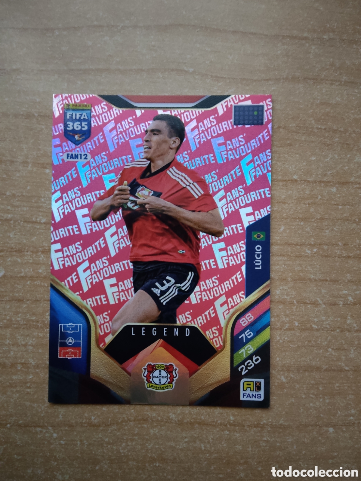 Cromos de Futebol: FAN12 LUCIO LEGEND BAYER LEVERKUSEN FIFA 365 ADRENALYN 2026