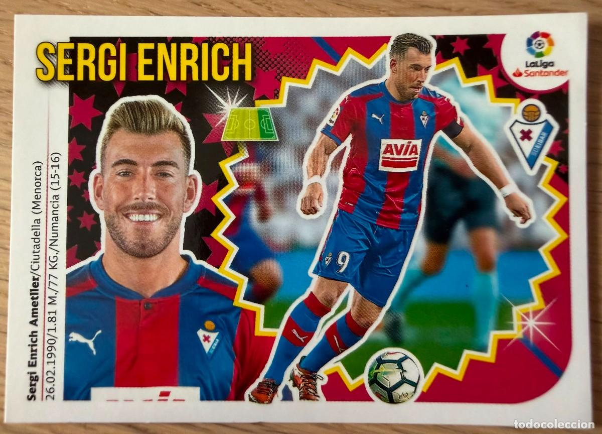 Cromos de f&uacute;tbol: 14 SERGI ENRICH EIBAR 18 19 2018 2019 LIGA SANTANDER COLECCIONES ESTE SIN PEGAR STICKER