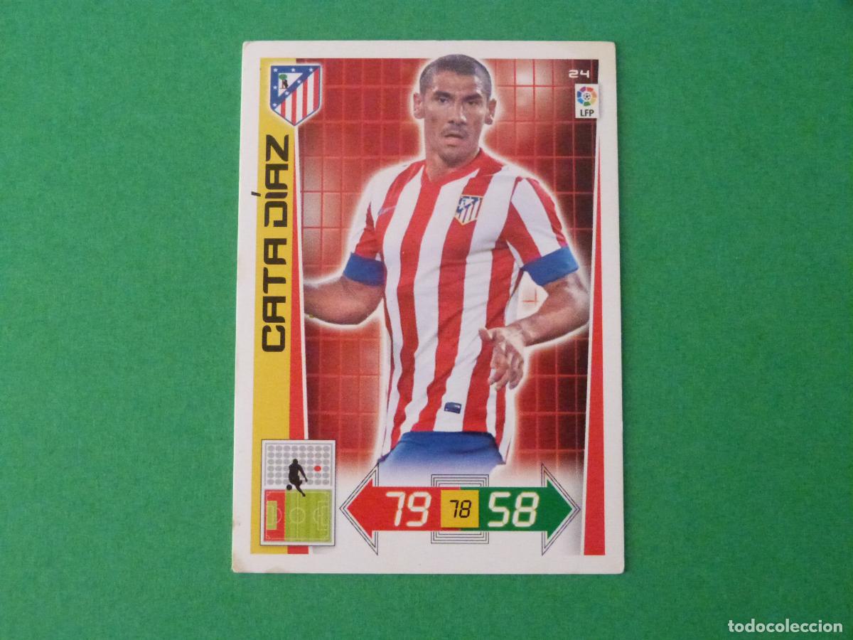 Cromos de f&uacute;tbol: TRADING CARD FUTBOL CATA DIAZ ATLETICO DE MADRID N&ordm; 24 LIGA ADRENALYN XL 2012-2013/12-13 PANINI
