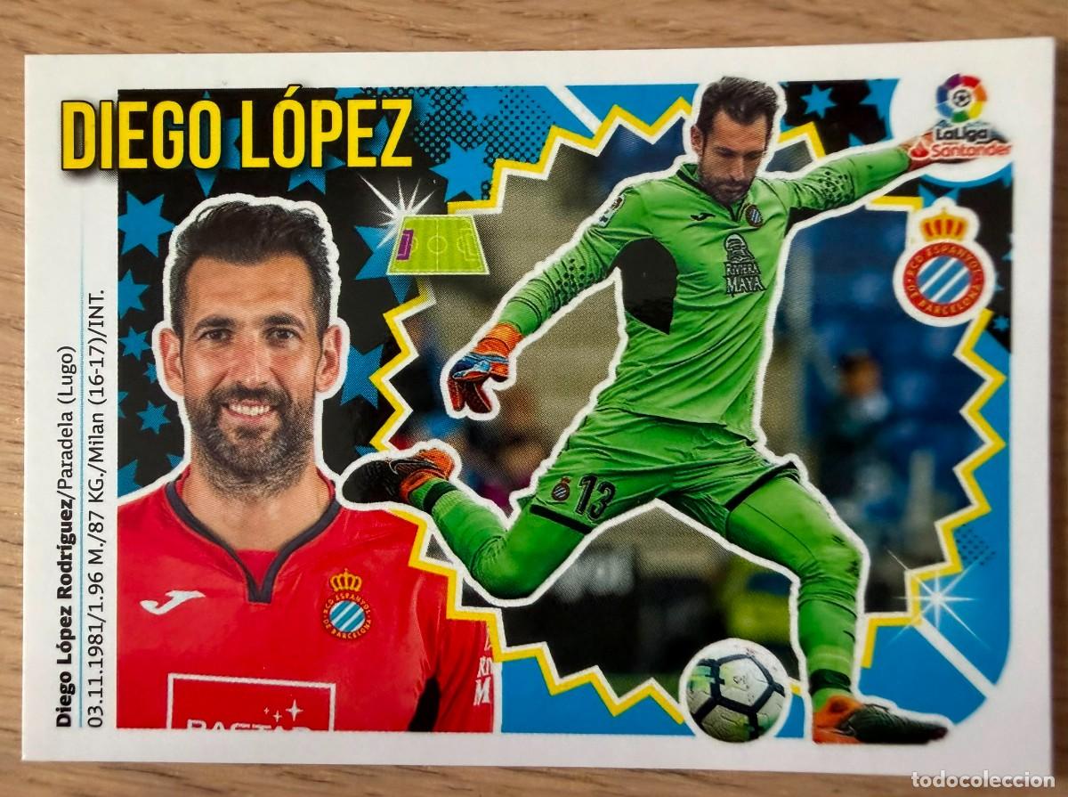 Cromos de f&uacute;tbol: 1 DIEGO LOPEZ ESPANYOL 18 19 2018 2019 LIGA SANTANDER COLECCIONES ESTE SIN PEGAR STICKER