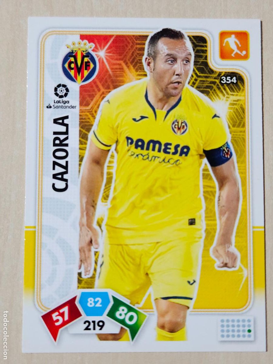 Cromos de f&uacute;tbol: FICHA N&ordm; 354 CAZORLA - ADRENALYN 19 20 - PANINI 2019 - 20 - CROMO - VILLARREAL