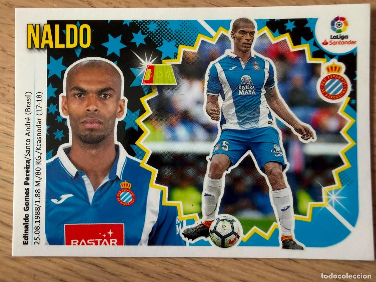 Cromos de f&uacute;tbol: 5 NALDO ESPANYOL 18 19 2018 2019 LIGA SANTANDER COLECCIONES ESTE SIN PEGAR STICKER