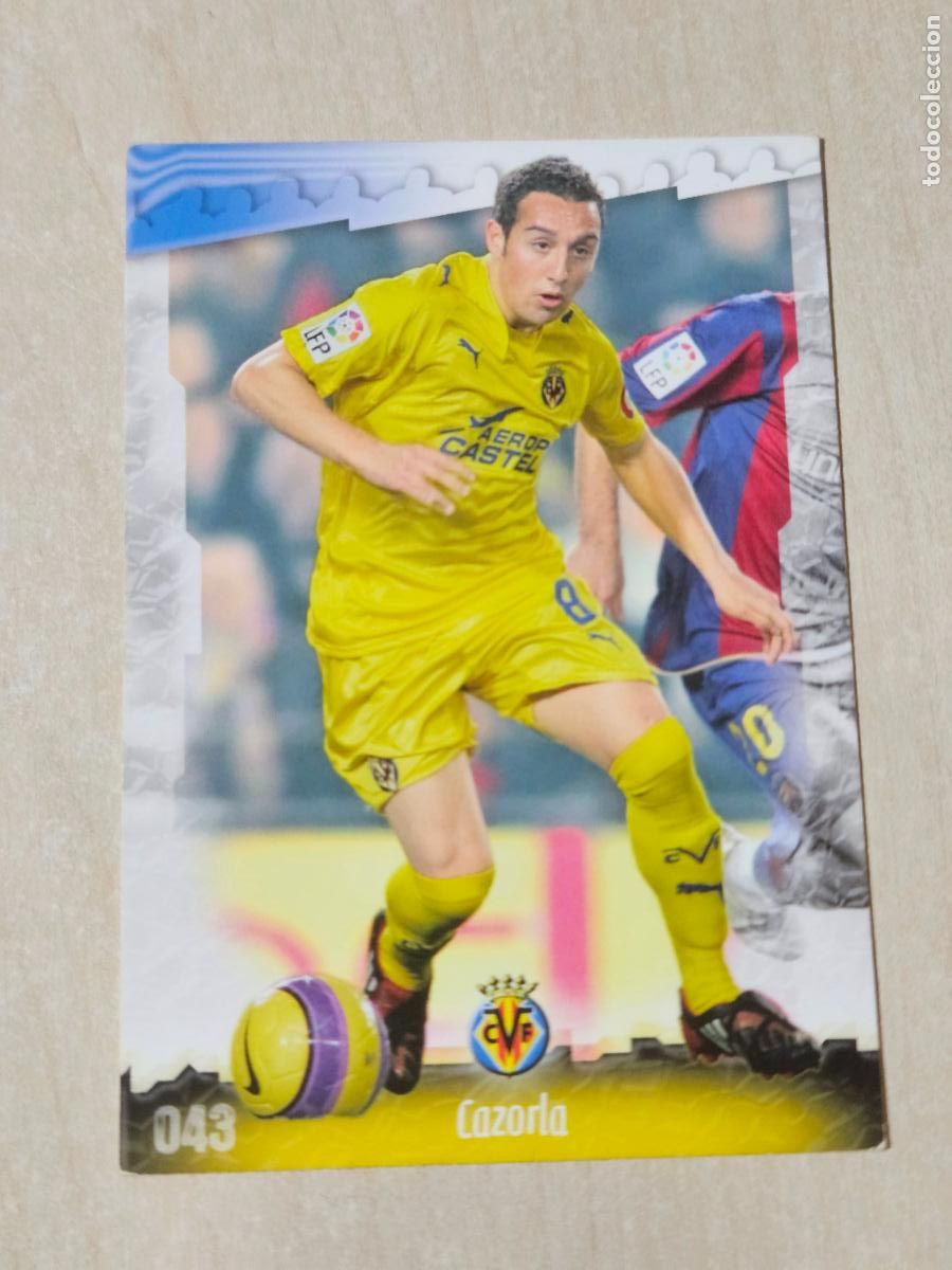 Cromos de f&uacute;tbol: N&ordm; 43 CAZORLA - MUNDICROMO - LAS FICHAS DE LA LIGA 2009 - VILLARREAL