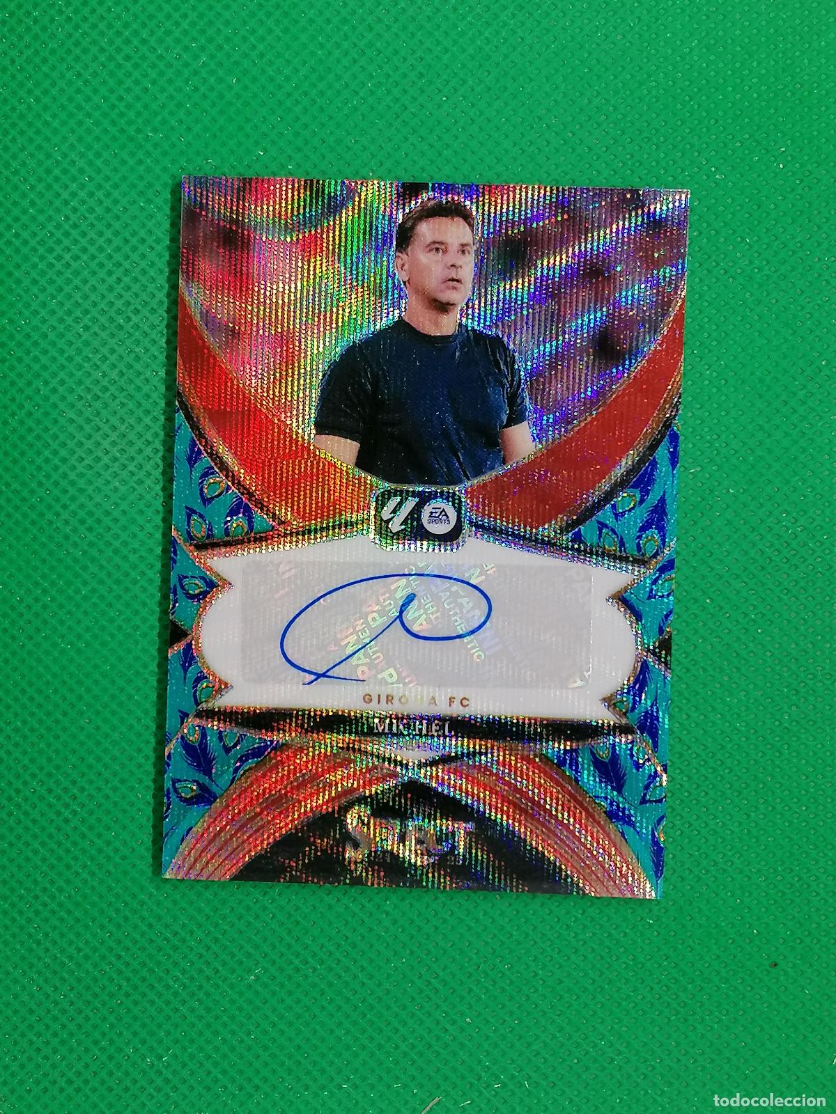 Fu&szlig;ball-Sticker: MICHEL GIRONA AUTO FIRMA AUTOGRAFO PARALELA ⚽ PANINI PRIZM SELECT LA LIGA 2024 2025 24 25 ⚽