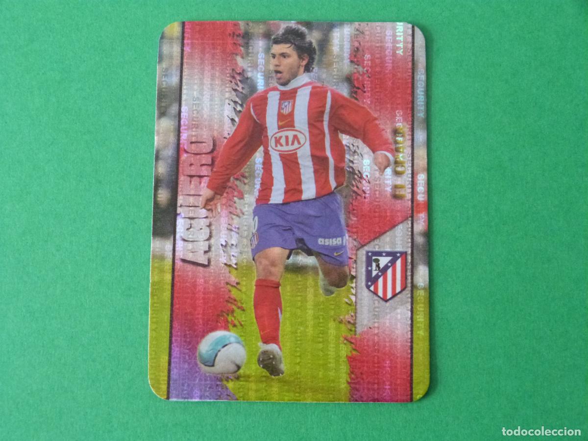 Football Stickers: TRADING CARD FUTBOL AG&Uuml;ERO ATLETICO DE MADRID B. SECURITY 188 FICHAS LIGA MUNDICROMO 2007-2008/07-08