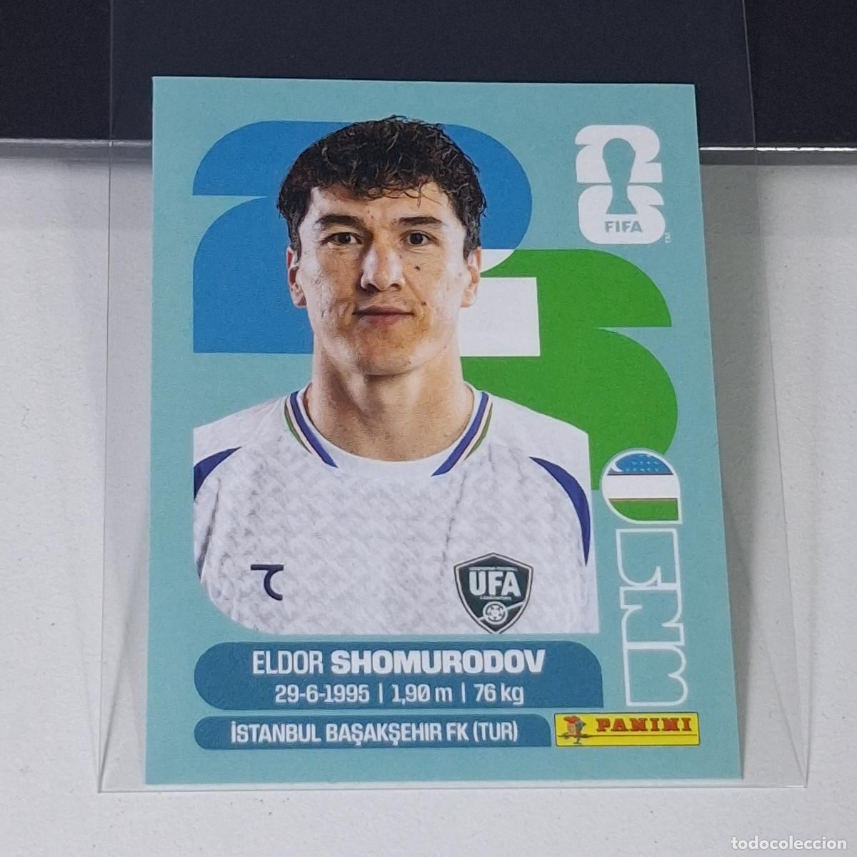 Football Stickers: B38 UZB16 ELDOR SHOMURODOV 16 UZBEKIST&Aacute;N UZB FIFA WORLD CUP 2026 STICKER PANINI