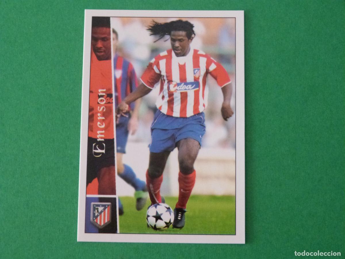 Cromos de f&uacute;tbol: TRADING CARD FUTBOL EMERSON ATLETICO DE MADRID N&ordm; 475 FICHAS LIGA MUNDICROMO 2002-2003/02-03