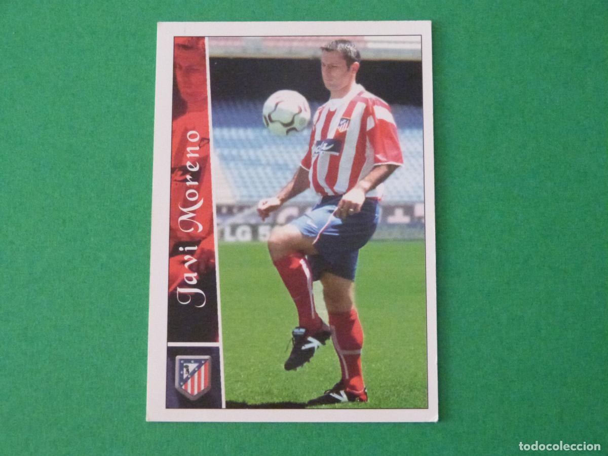 Cromos de f&uacute;tbol: TRADING CARD FUTBOL JAVI MORENO ATLETICO DE MADRID N&ordm; 482 FICHAS LIGA MUNDICROMO 2002-2003/02-03