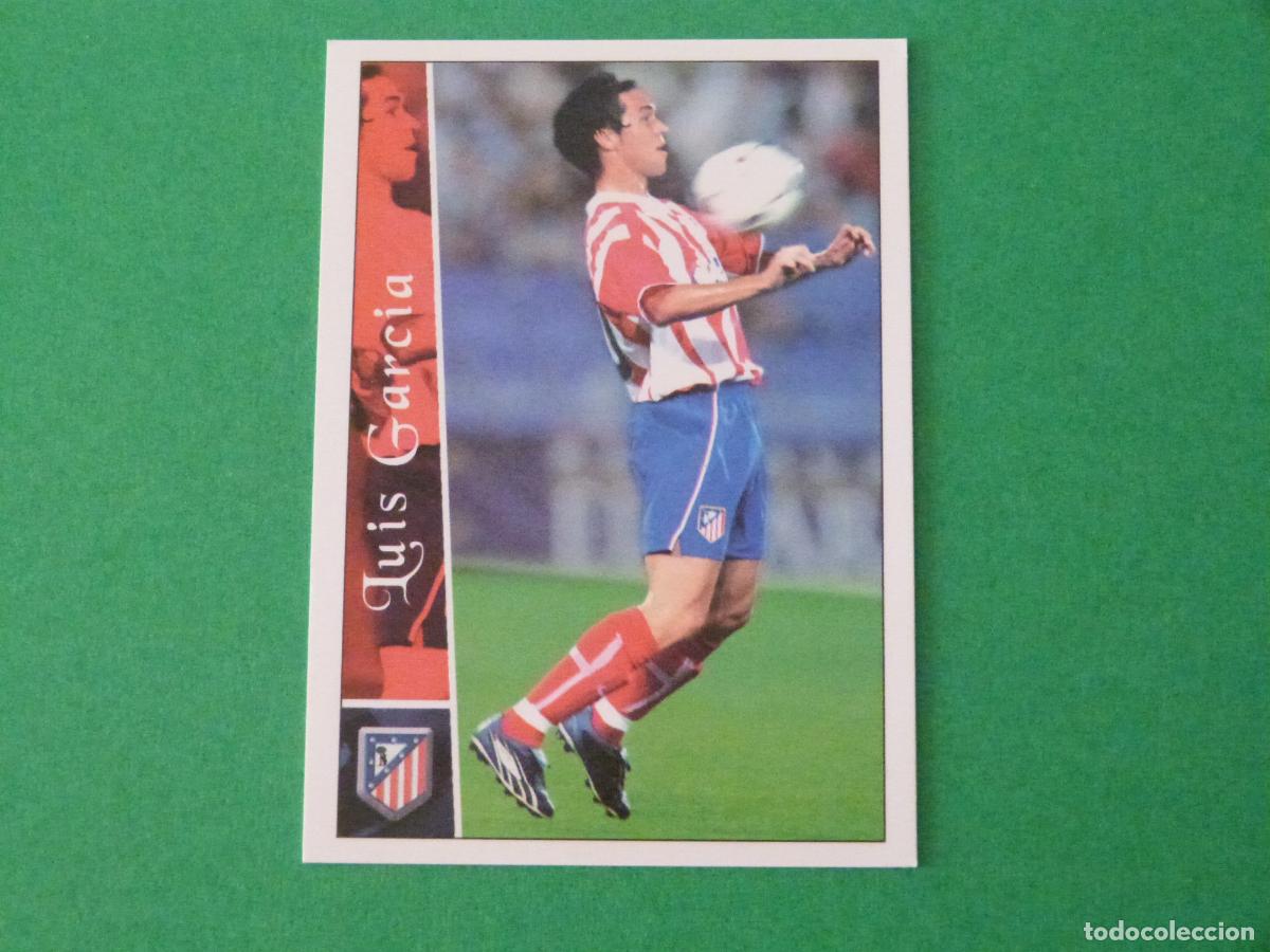 Cromos de f&uacute;tbol: TRADING CARD FUTBOL LUIS GARCIA ATLETICO DE MADRID N&ordm; 593 + FICHAS LIGA MUNDICROMO 2002-2003/02-03