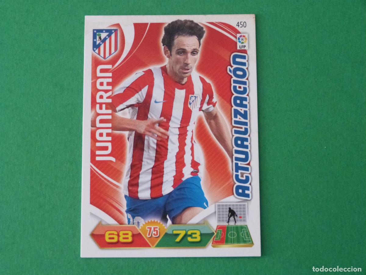 Cromos de f&uacute;tbol: TRADING CARD FUTBOL JUANFRAN ATLETICO DE MADRID N&ordm; 450 LIGA ADRENALYN XL 2011-2012/11-12 PANINI