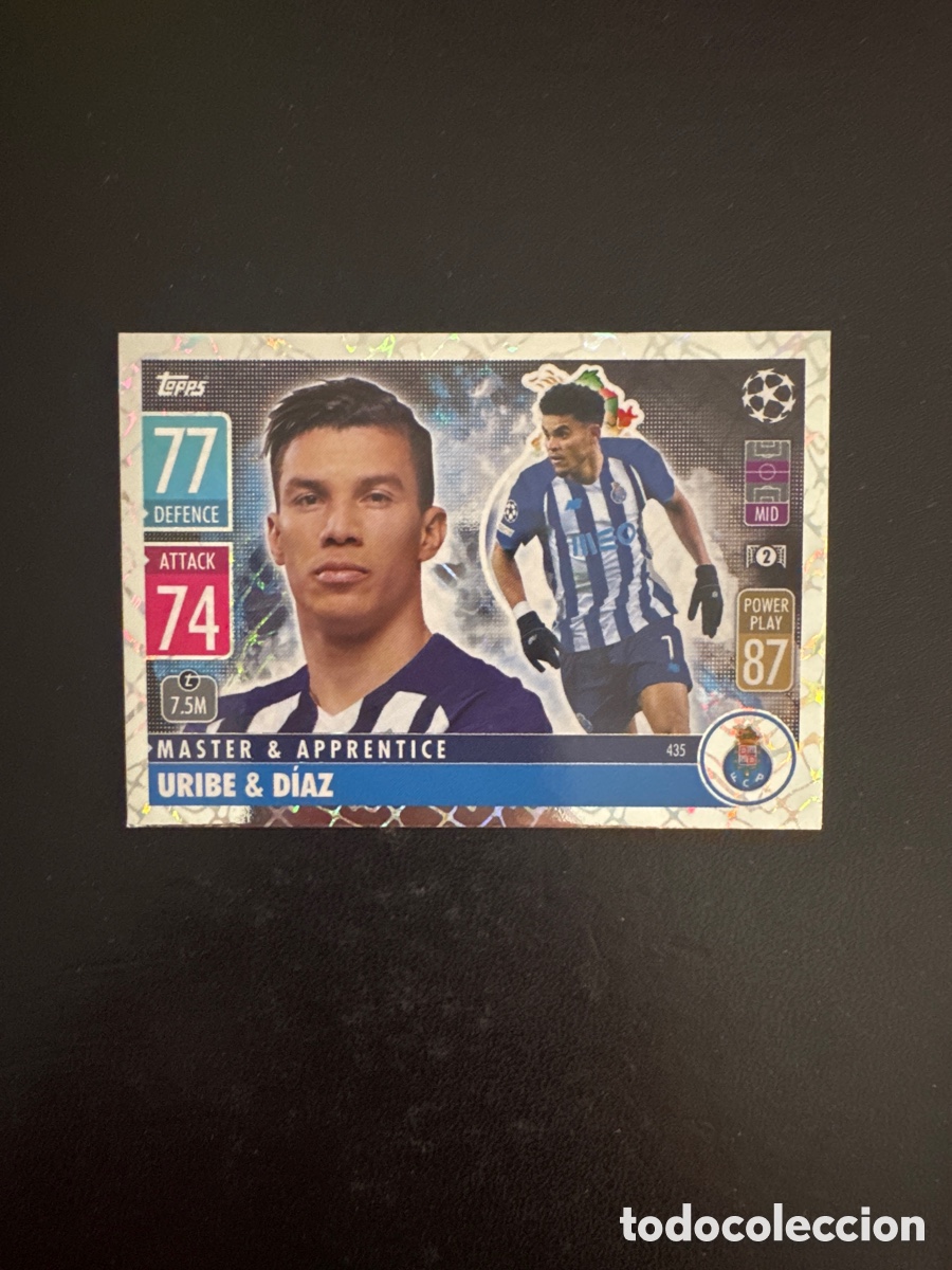 Figurine di Calcio: URIBE & DIAZ N&Uacute;MERO 435 MATCH ATTAX 2021 2022,MASTER Y APPRENTICE