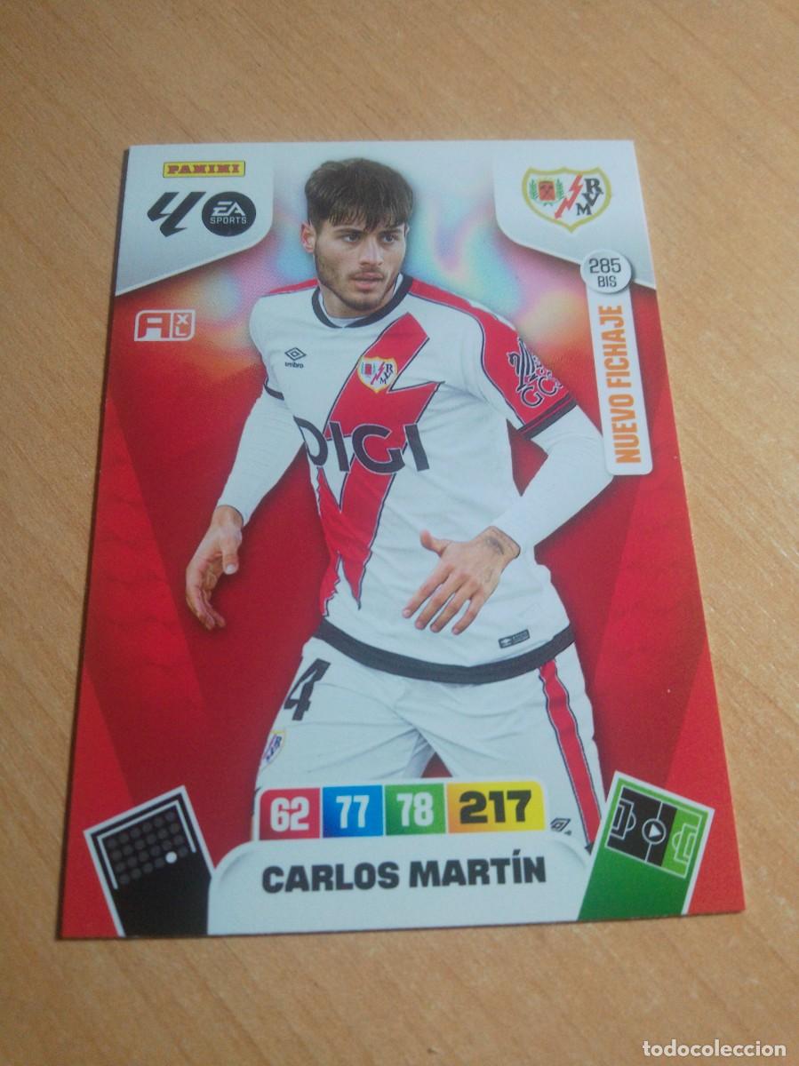 Cromos de f&uacute;tbol: 285 BIS CARLOS MARTIN NUEVI FICHAJE RAYO VALLECANO 25 26 ADRENALYN XL 2025 2026 NUEVO DE SOBRE