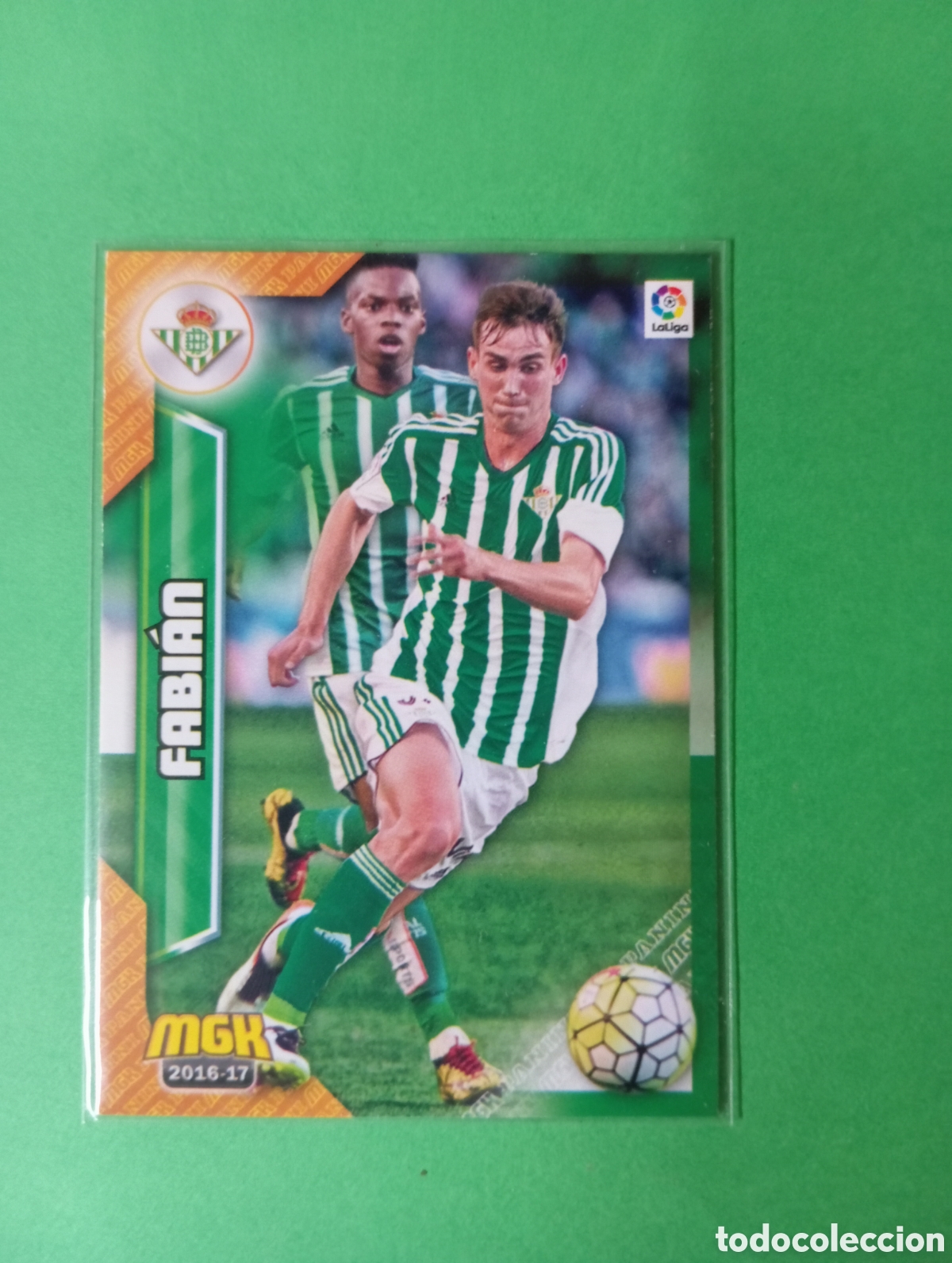 Cromos de f&uacute;tbol: Fabi&aacute;n Betis ROOKIE CARD n&deg;124 / PANINI MEGACRACKS 2016/2017
