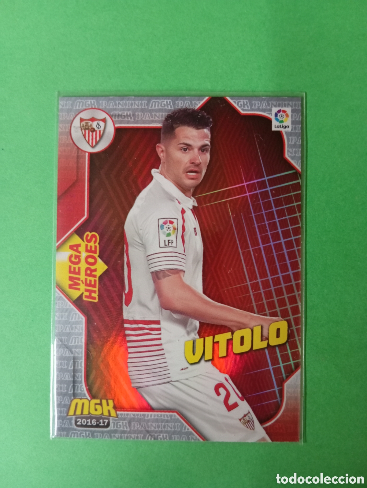 Cromos de f&uacute;tbol: Vitolo Sevilla MEGA HEROES n&deg;457/ PANINI MEGACRACKS 2016/2017