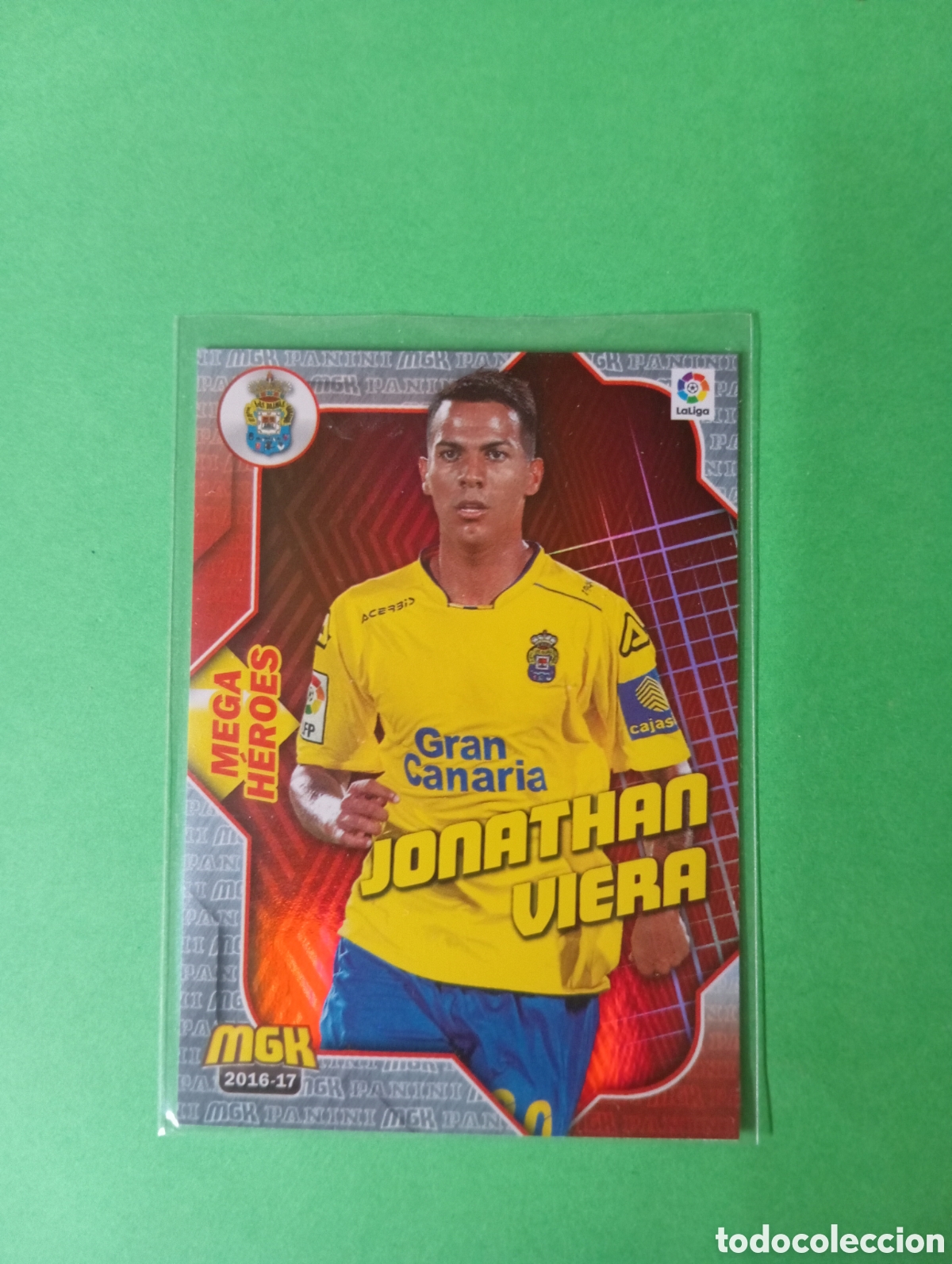 Cromos de f&uacute;tbol: Jonathan Viera Las Palmas MEGA HEROES n&deg;296 / PANINI MEGACRACKS 2016/2017