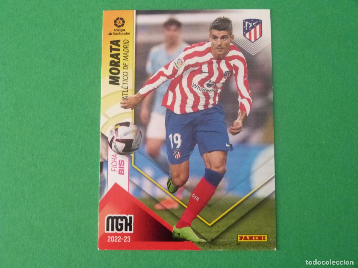 Cromos de f&uacute;tbol: TRADING CARD FUTBOL MORATA ATLETICO DE MADRID N&ordm; 62 BIS LIGA MEGACRACKS 2022-2023/22-23 PANINI