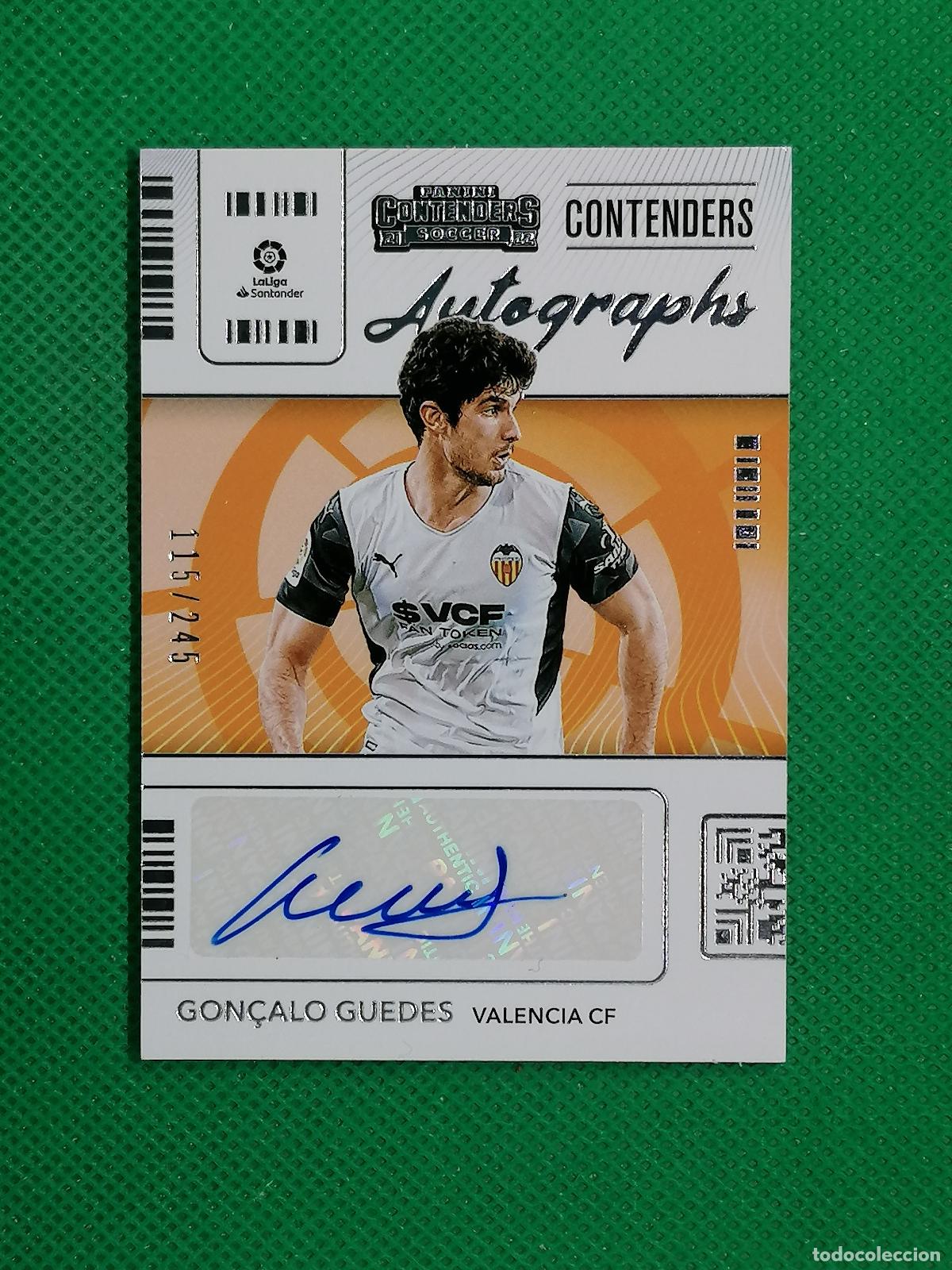 Football Stickers: GONCALO GUEDES VALENCIA /245 AUTO FIRMA AUTOGRAFO ⚽ PANINI LALIGA CONTENDERS 21 22 2021 2022 ⚽