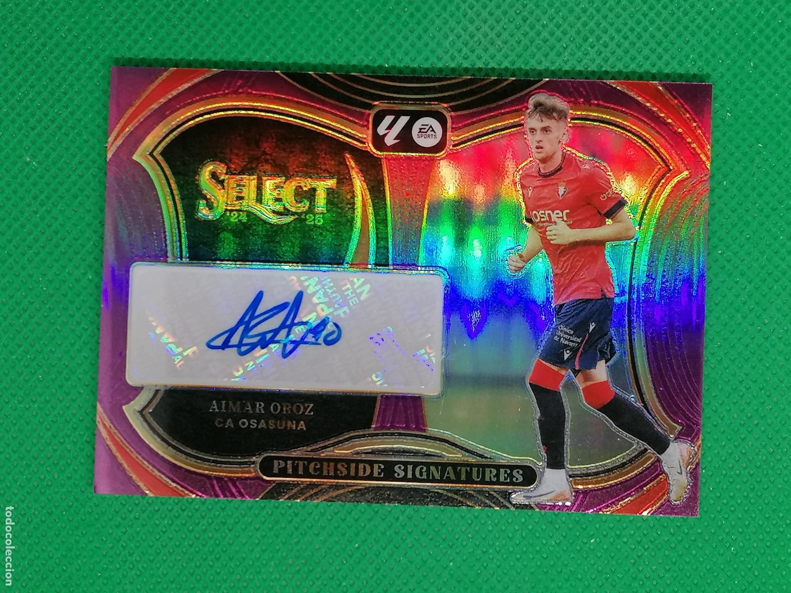 Fu&szlig;ball-Sticker: AIMAR OROZ OSASUNA /49 RED AUTO FIRMA AUTOGRAFO ⚽ PANINI LALIGA SELECT PRIZM 24 25 2024 2025 ⚽