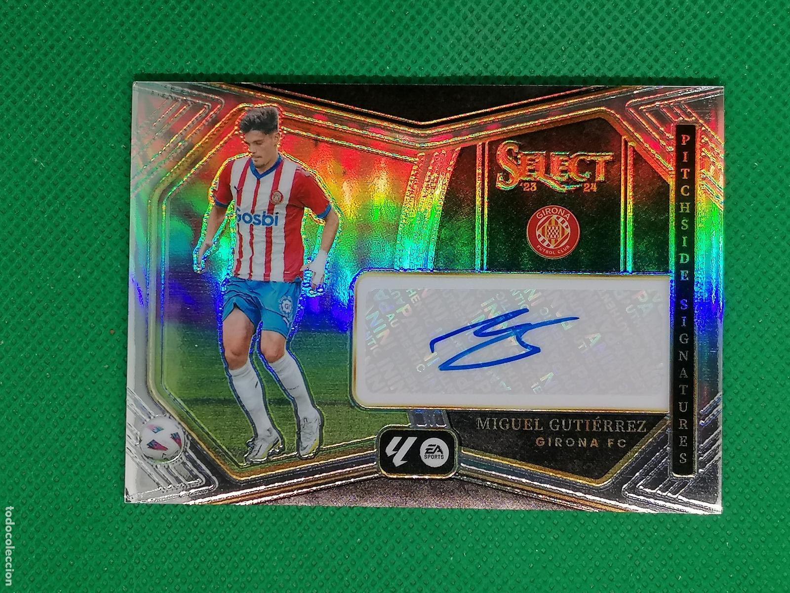 Cromos de f&uacute;tbol: MIGUEL GUTIERREZ GIRONA AUTO FIRMA AUTOGRAFO ⚽ PANINI LALIGA SELECT PRIZM 23 24 2023 2024 ⚽