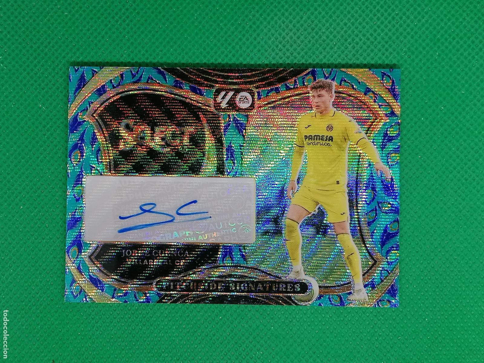 Cromos de f&uacute;tbol: JORGE CUENCA VILLARREAL AUTO FIRMA AUTOGRAFO PARALELA ⚽ PANINI LALIGA SELECT PRIZM 24 25 2024 2025 ⚽