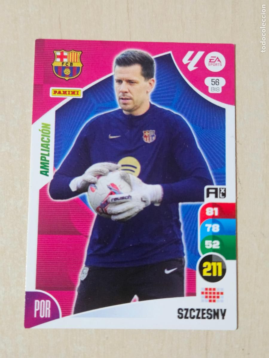 Cromos de f&uacute;tbol: FICHA N&ordm; BIS 56 SZCZESNY - ADRENALYN 24 25 - PANINI 2024 - 25 - CROMO - AMPLIACION