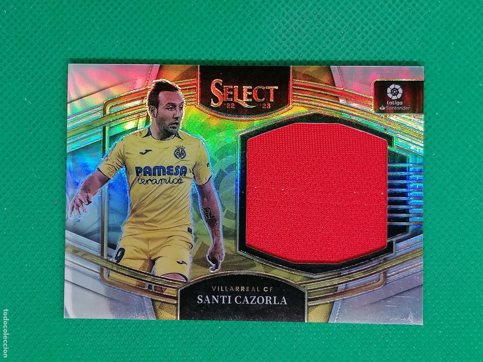 Cromos de f&uacute;tbol: SANTI CAZORLA VILLARREAL PARCHE ⚽ PANINI LALIGA SELECT PRIZM 22 23 2022 2023 ⚽