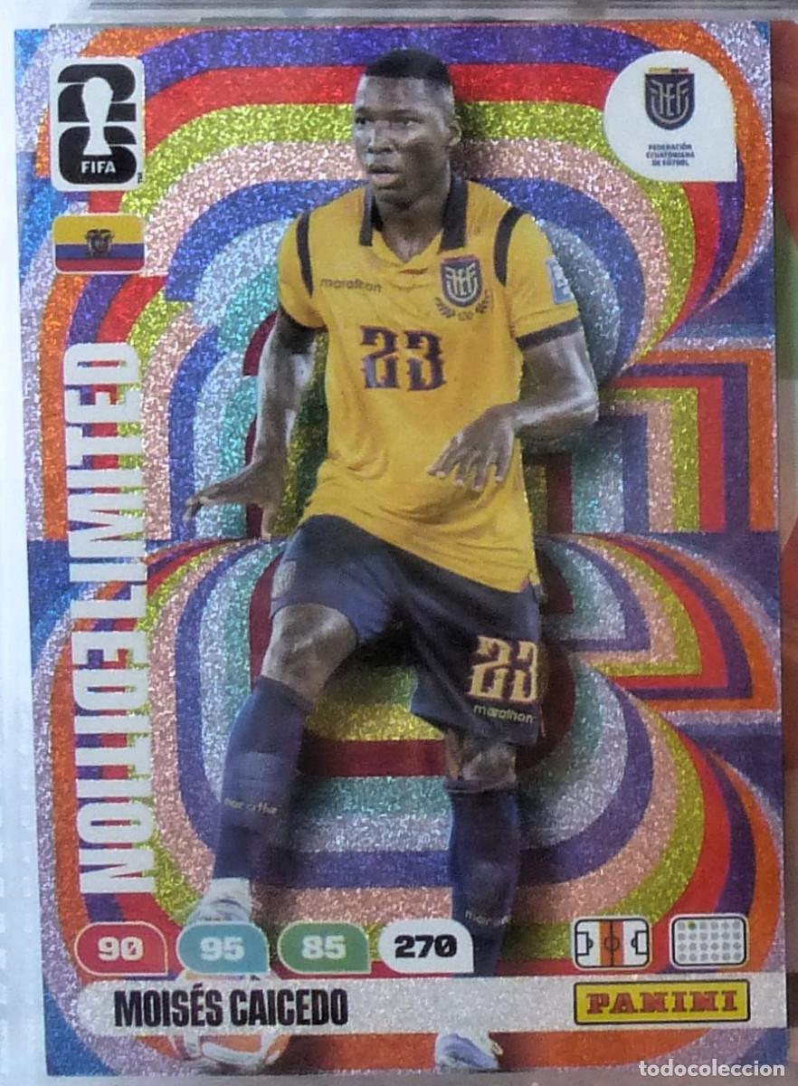 Cromos de f&uacute;tbol: MOISES CAICEDO World Cup 2026 Adrenalyn XL Panini LIMITED EDITION