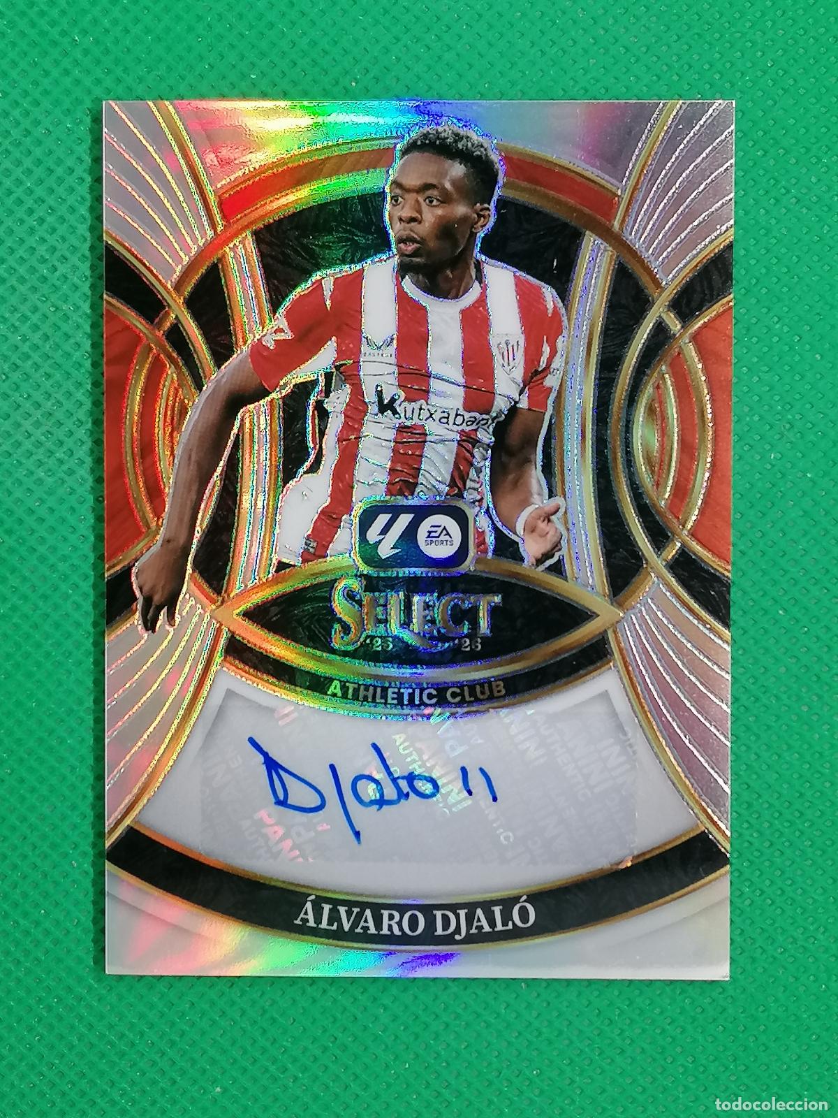 Cromos de f&uacute;tbol: DJALO ATHLETIC BILBAO AUTO FIRMA AUTOGRAFO ⚽ PANINI LALIGA SELECT PRIZM 25 26 2025 2026 ⚽