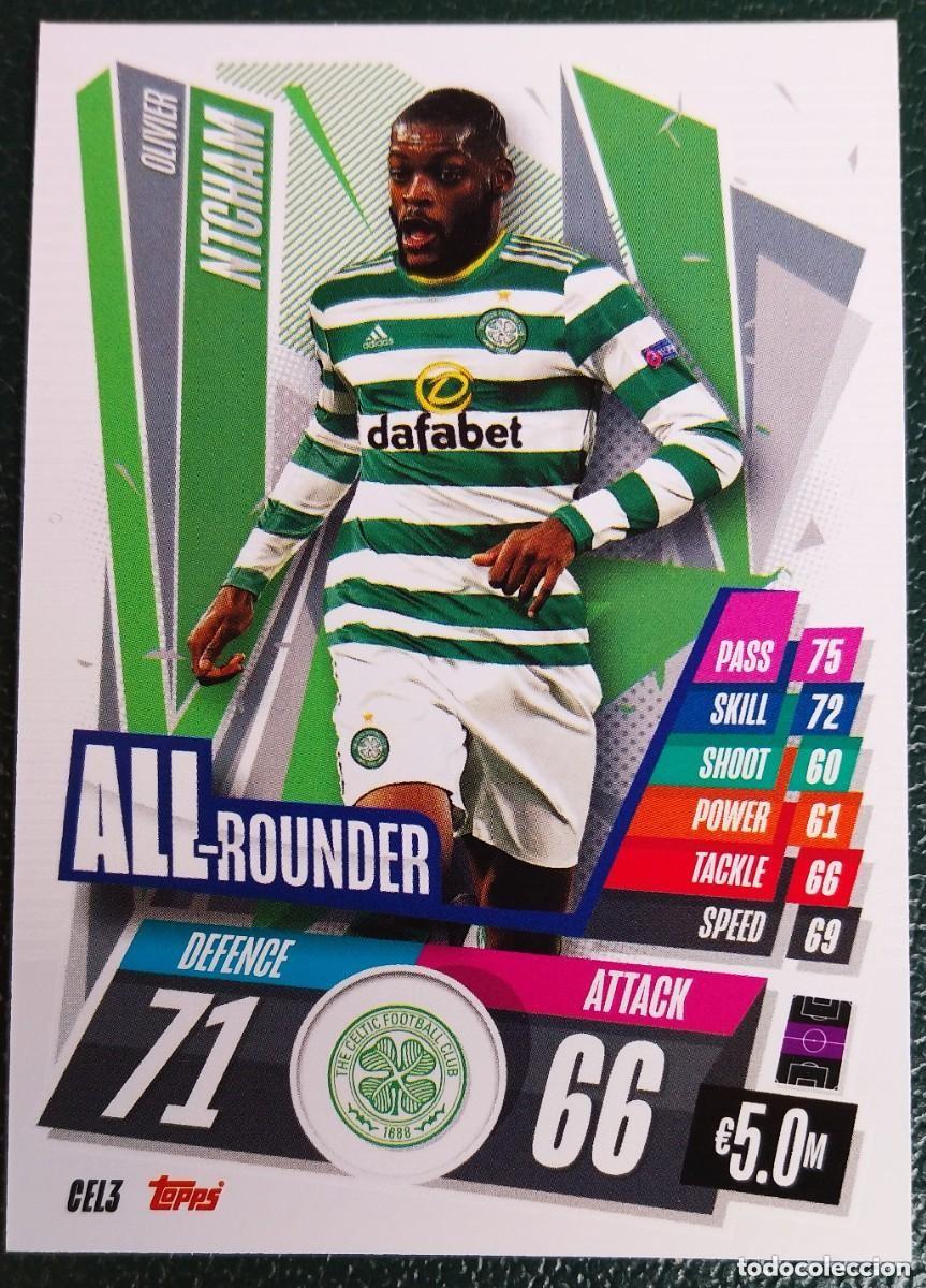Cromos de f&uacute;tbol: CEL3 NTCHAM CELTIC FC CHAMPIONS LEAGUE 20 21 FICHAS ALBUM TOPPS MATCH ATTAX 2020 2021