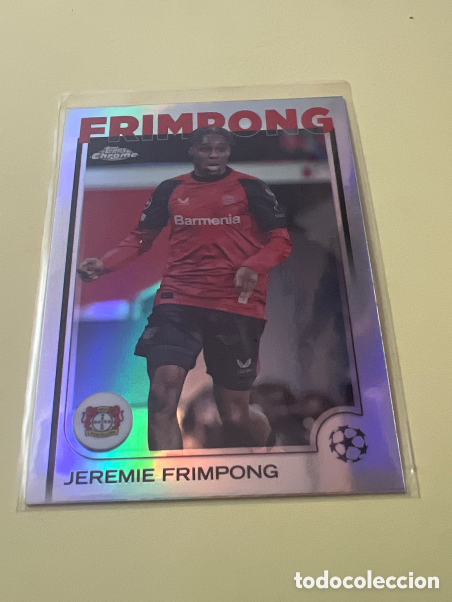 Cromos de f&uacute;tbol: C2686. N&ordm; 78 Jeremie Frimpong Bayer Leverkusen Topps UEFA Clubs Competitions Chrome 24 25