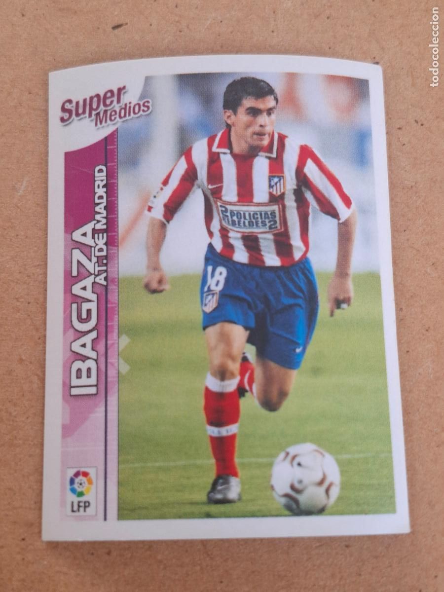 Football Stickers: SUPERLIGA ESTRELLAS 2003 2004 03 04 - PANINI - 26 IBAGAZA - AT. MADRID ( NUNCA PEGADO )