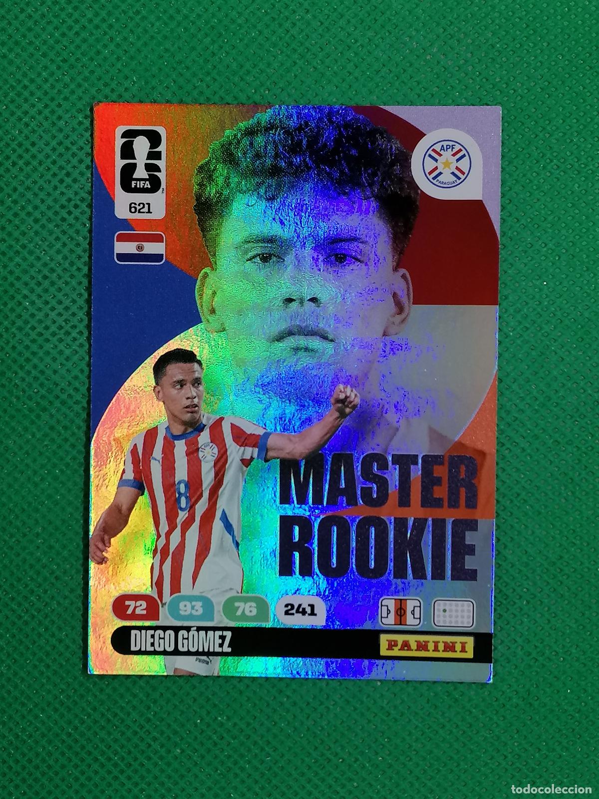 Football Stickers: 621 DIEGO GOMEZ PARAGUAY MASTER ROOKIE ⚽ PANINI ADRENALYN FIFA WORLD CUP 26 2026 ⚽