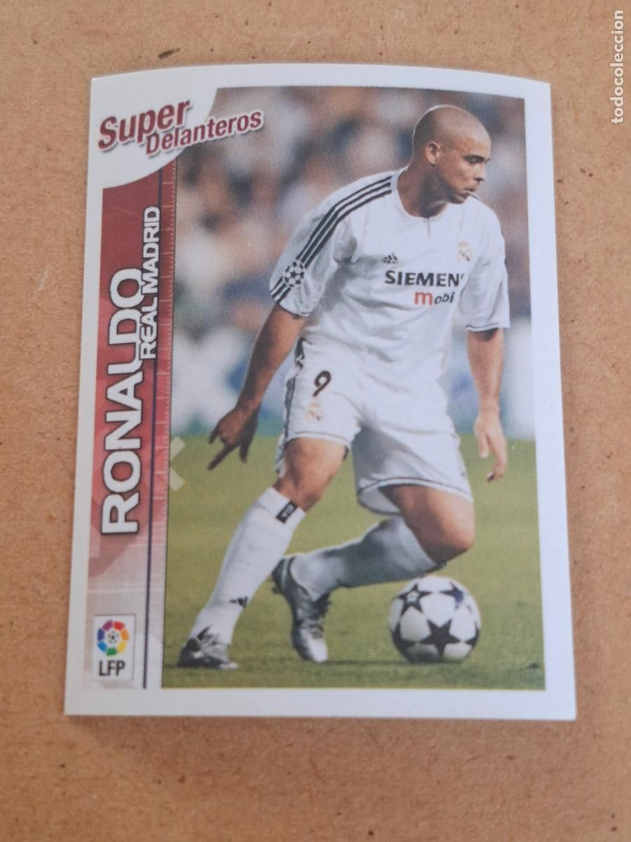 Fu&szlig;ball-Sticker: SUPERLIGA ESTRELLAS 2003 2004 03 04 - PANINI - 43 RONALDO - REAL MADRID ( NUNCA PEGADO )
