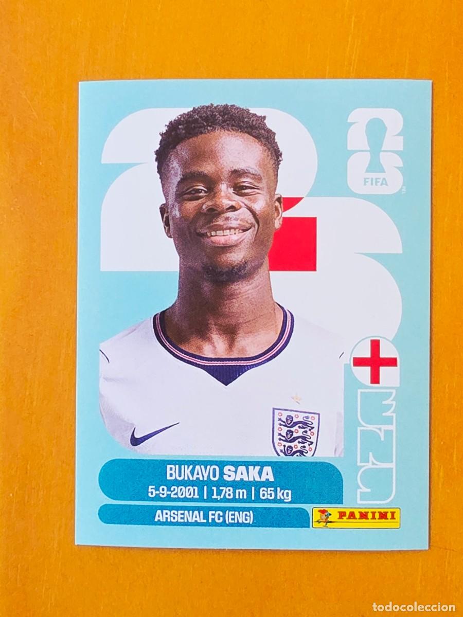 Fu&szlig;ball-Sticker: ENG 17 Bukayo Saka, Inglaterra, Panini FIFA World Cup Mundial 2026 Sticker