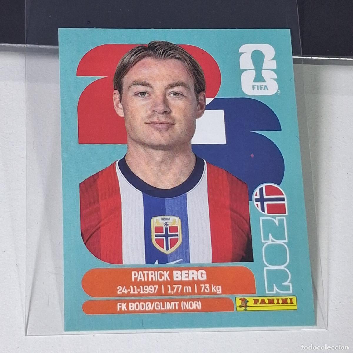 Cromos de f&uacute;tbol: B38 NOR 14 NOR14 PATRICK BERG NORUEGA NORWAY NOR MUNDIAL FIFA WORLD CUP 2026 STICKER PANINI