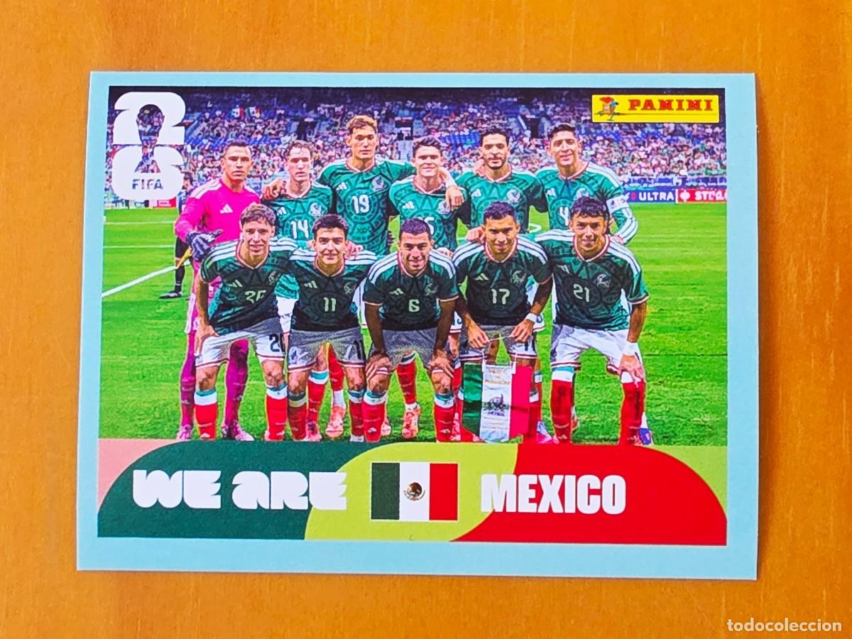 Cromos de f&uacute;tbol: MEX 13 Alineaci&oacute;n equipo plantilla M&eacute;xico, Panini FIFA World Cup Mundial 2026 Sticker