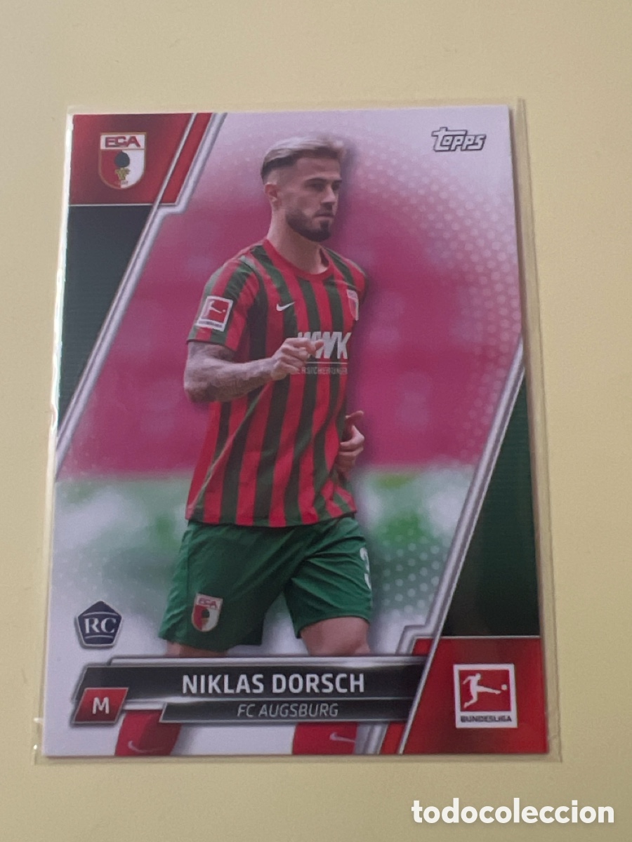 Cromos de f&uacute;tbol: C2705. Niklas Dorsch 2021-22 RC Topps Cromo Bundesliga 3 FC Augsburg