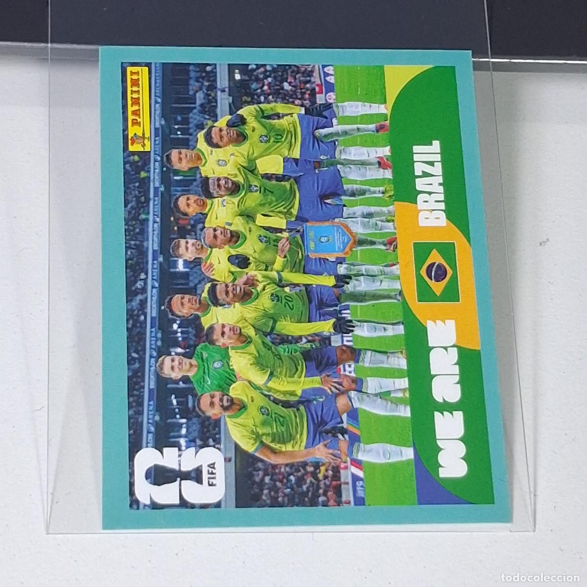 Cromos de f&uacute;tbol: B38 BRA13 TEAM PHOTO EQUIPO 13 BRAZIL BRASIL BRA MUNDIAL FIFA WORLD CUP 2026 STICKER PANINI