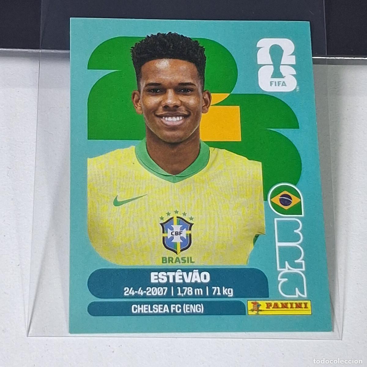 Cromos de f&uacute;tbol: B38 BRA20 EST&Eacute;V&Atilde;O 20 BRASIL BRA BRAZIL MUNDIAL FIFA WORLD CUP 2026 STICKER PANINI