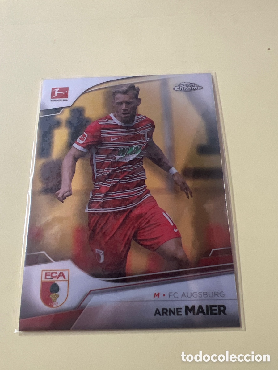 Cromos de f&uacute;tbol: C 2708. 2 ARNE MAIER FC AUGSBURG 2023 TOPPS CHROME BUNDESLIGA
