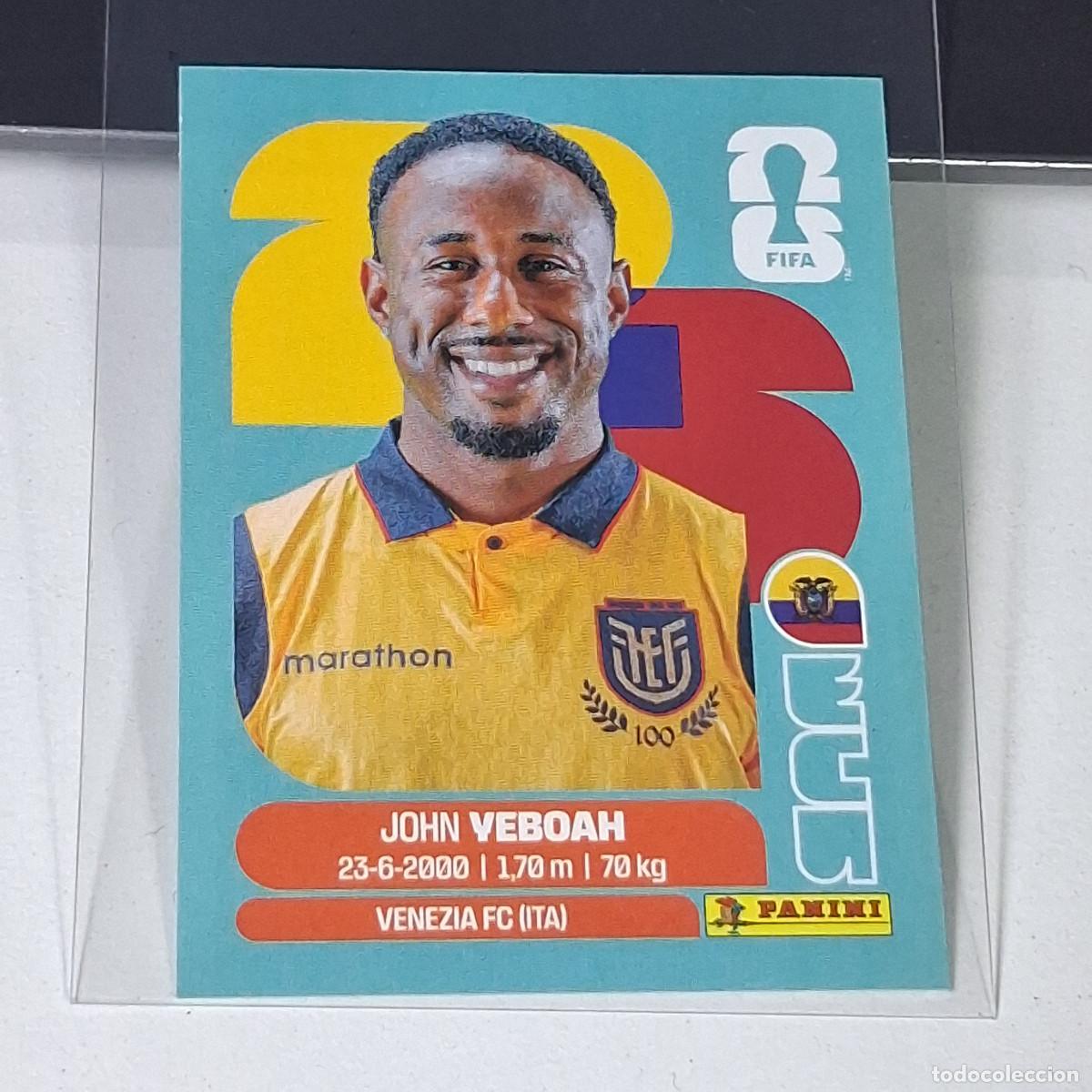 Cromos de f&uacute;tbol: B38 ECU 14 ECU14 JOHN VEBOAH ECUADOR MUNDIAL FIFA WORLD CUP 2026 STICKER PANINI