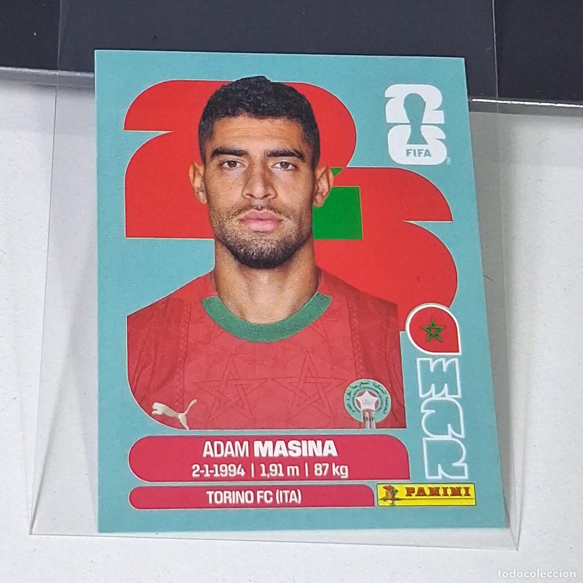 Cromos de f&uacute;tbol: B38 MAR 9 MAR9 ADAM MASINA MARRUECOS MUNDIAL FIFA WORLD CUP 2026 STICKER PANINI