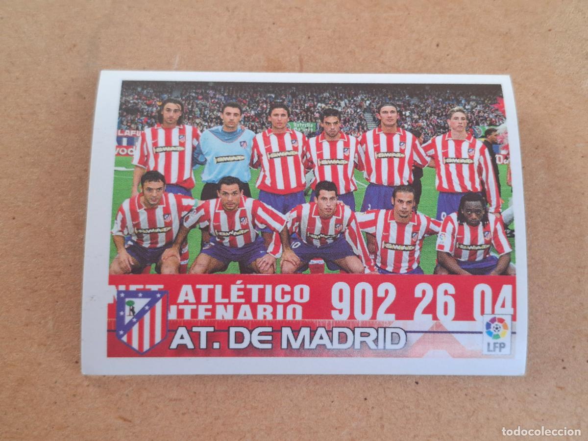 Cromos de f&uacute;tbol: SUPERLIGA ESTRELLAS 2003 2004 03 04 - PANINI - 86 EQUIPO - AT. MADRID ( NUNCA PEGADO )