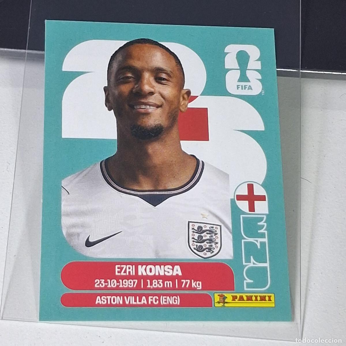 Cromos de f&uacute;tbol: B38 ENG5 EZRI KONSA 5 INGLATERRA ENGLAND ENG MUNDIAL FIFA WORLD CUP 2026 STICKER PANINI