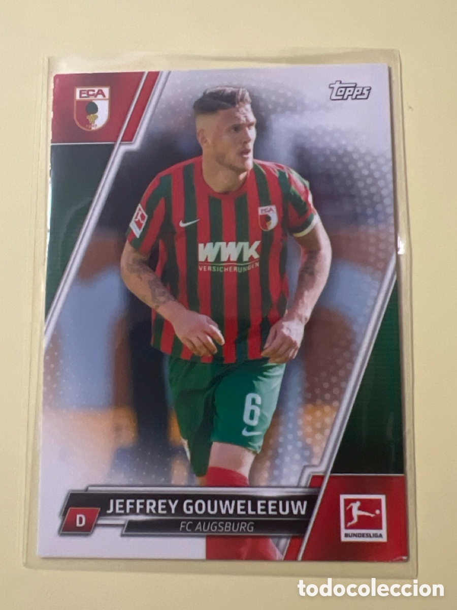 Cromos de f&uacute;tbol: C2712. Topps Bundesliga F&uacute;tbol 2021/22 Tarjeta Nr. 6 Jeffrey Gouweleeuw