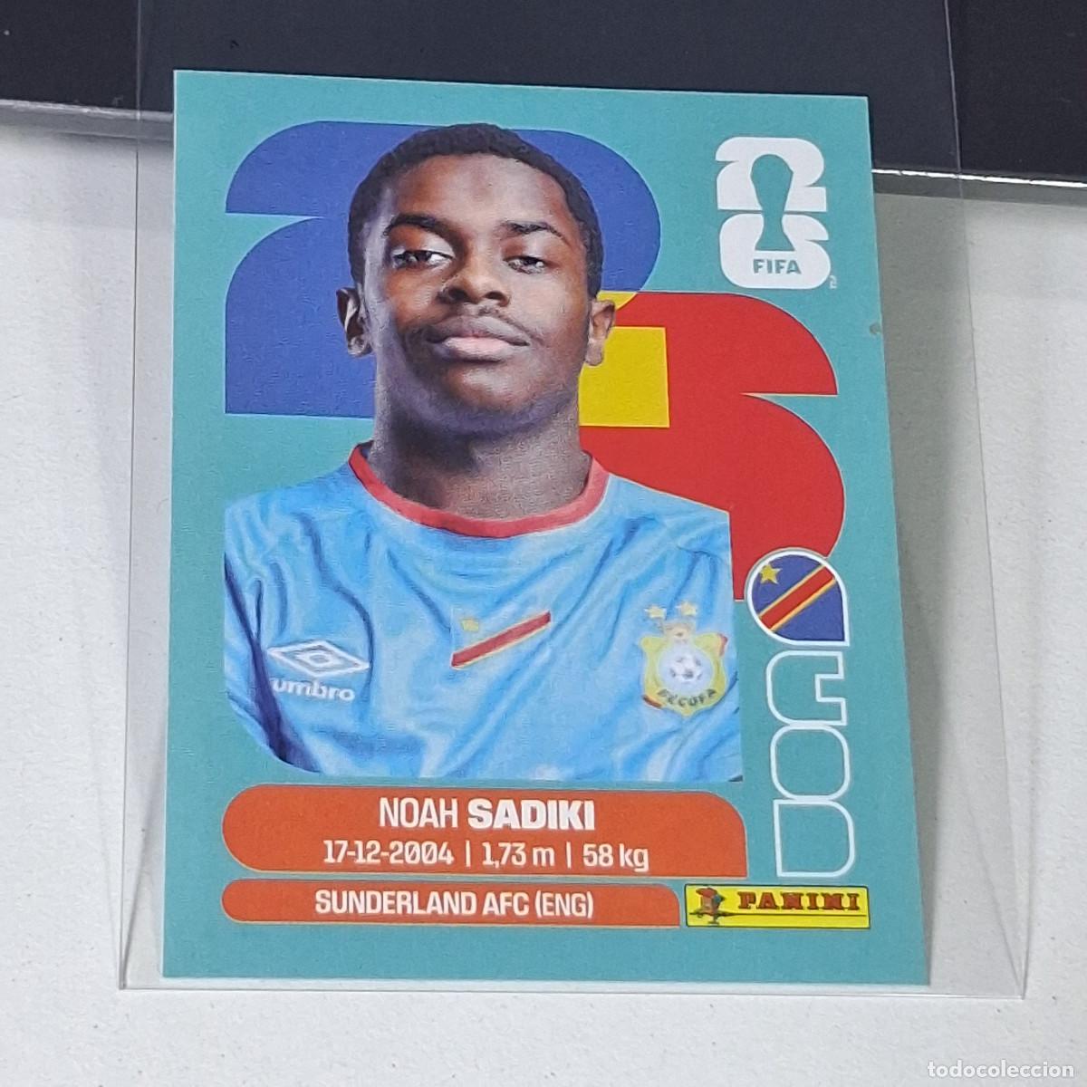Cromos de f&uacute;tbol: B38 COD12 NOAH SADIKI 12 CONGO COD MUNDIAL FIFA WORLD CUP 2026 STICKER PANINI