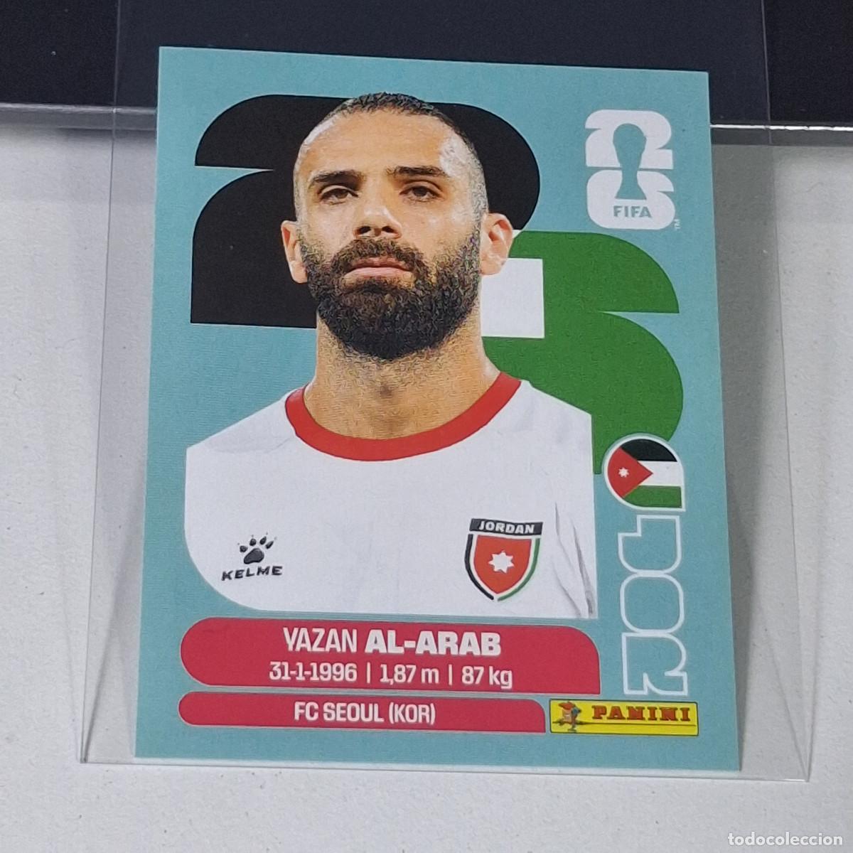 Cromos de f&uacute;tbol: B38 JOR 5 JOR5 YAZAN AL-ARAB JORDANIA JOR MUNDIAL FIFA WORLD CUP 2026 STICKER PANINI