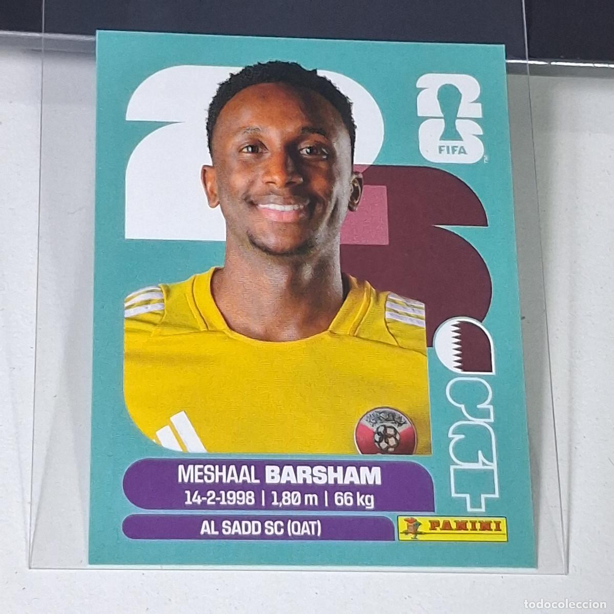 Cromos de f&uacute;tbol: B38 QAT2 MESHAAL BARSHAM 2 QATAR CATAR QAT MUNDIAL FIFA WORLD CUP 2026 STICKER PANINI